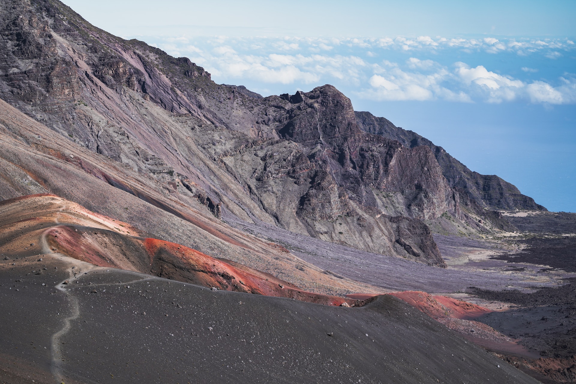 view of Haleakala Crater